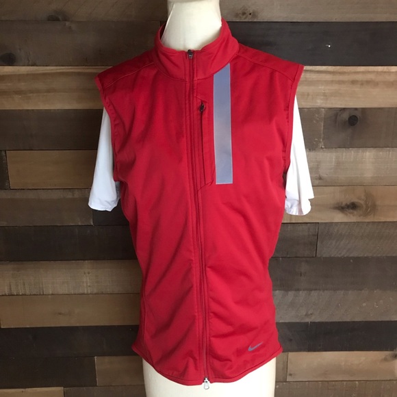 red nike vest mens